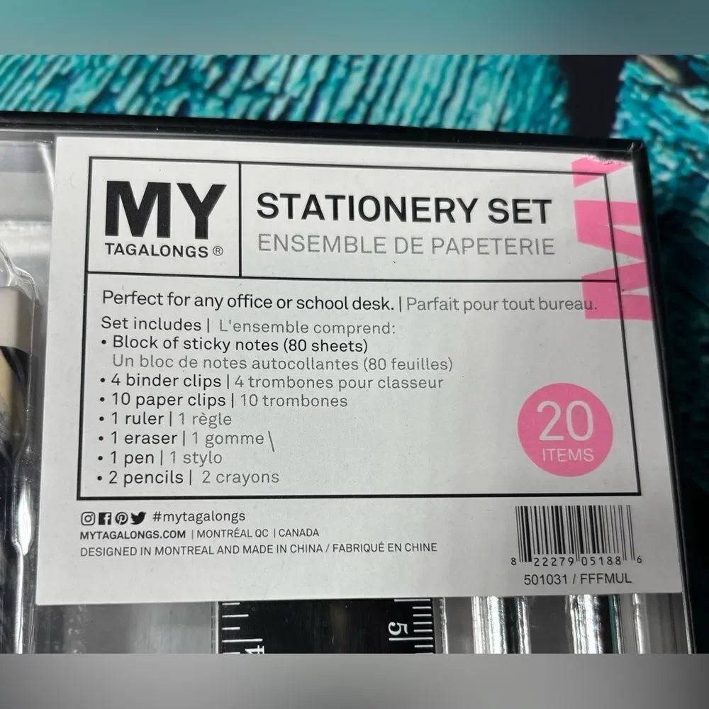 20 pc NEW My Tagslongs Stationery Set